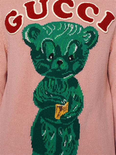 gucci bear sweater|gucci sandals with diamonds.